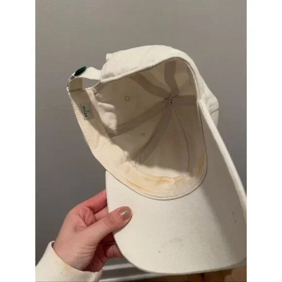 Rolex Canvas Ivory Baseball Cap